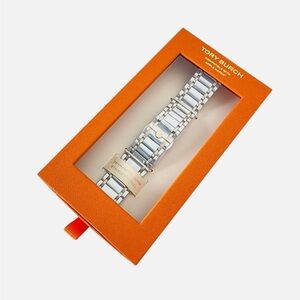 Tory Burch Miller Two-Tone Stainless Steel Bracelet